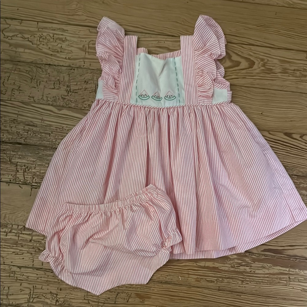 Proper Peony Watermelon Dress Set